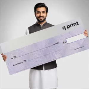 Giant Cheque & Prize Winner Cheque Printing — Q Print & Events