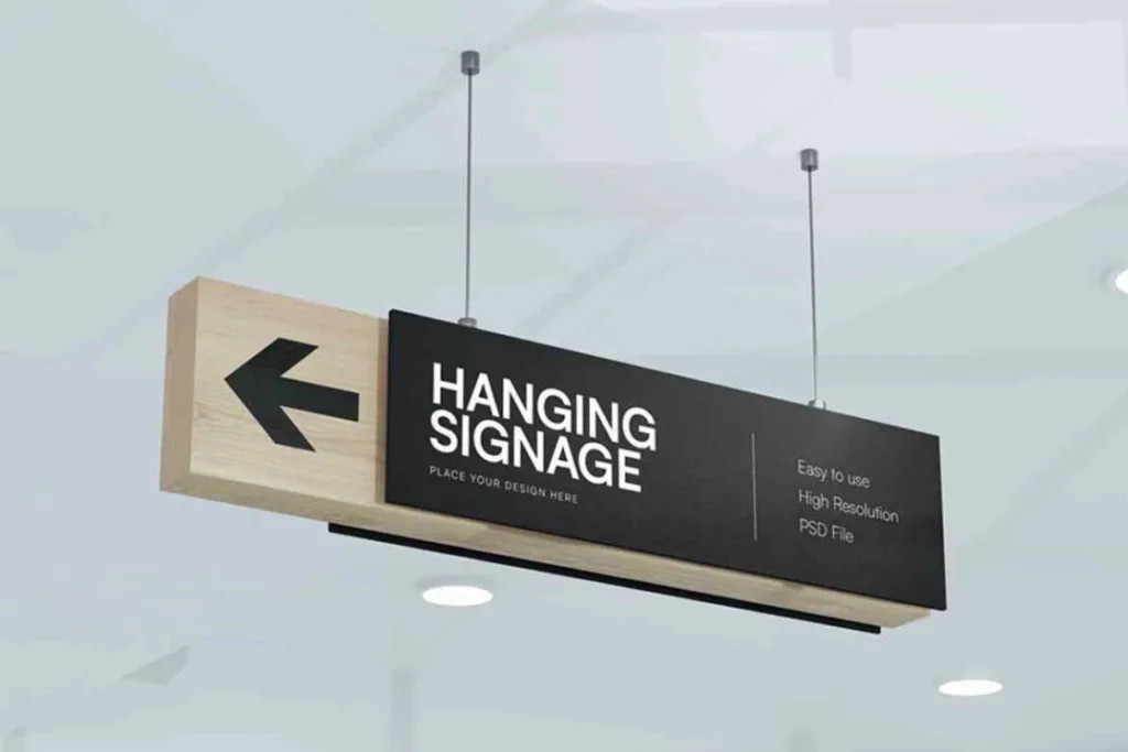 Hanging signage in Rawalpindi & Islamabad — Q Print & Events