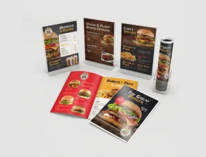 Menu Printing — Q Print & Events