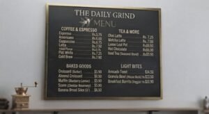 Menu & Price Boards — Q Print & Events