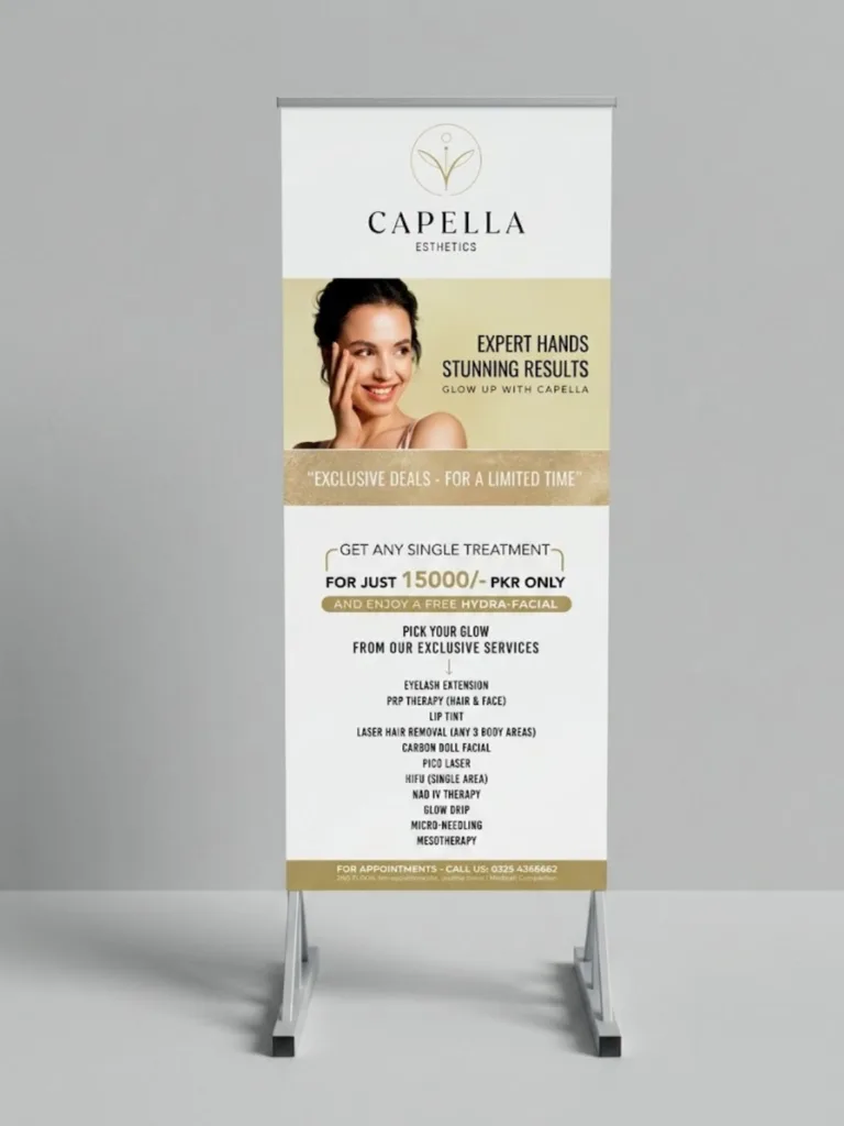 Metal pipe stand board in Rawalpindi & Islamabad — Q Print & Events