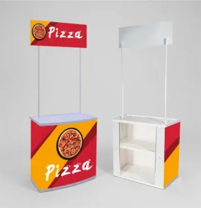 Kiosk & Portable Promotion Counter — Q Print & Events