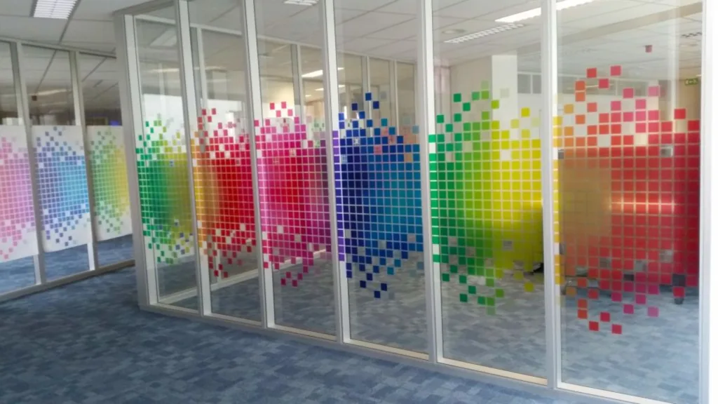 Printed frosted stickers for glass in Rawalpindi & Islamabad — Q Print & Events