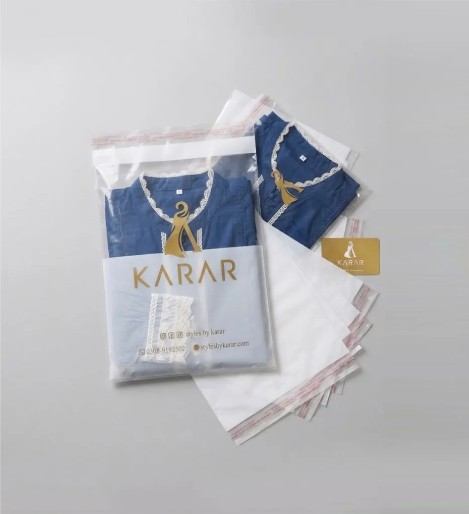 Self-adhesive tape bags (poly bags) in Rawalpindi & Islamabad — Q Print & Events