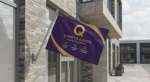 Wall Mounted Flag — Q Print & Events