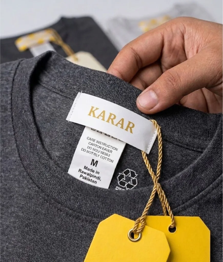 Woven fabric labels and clothing tags in Rawalpindi & Islamabad — Q Print & Events
